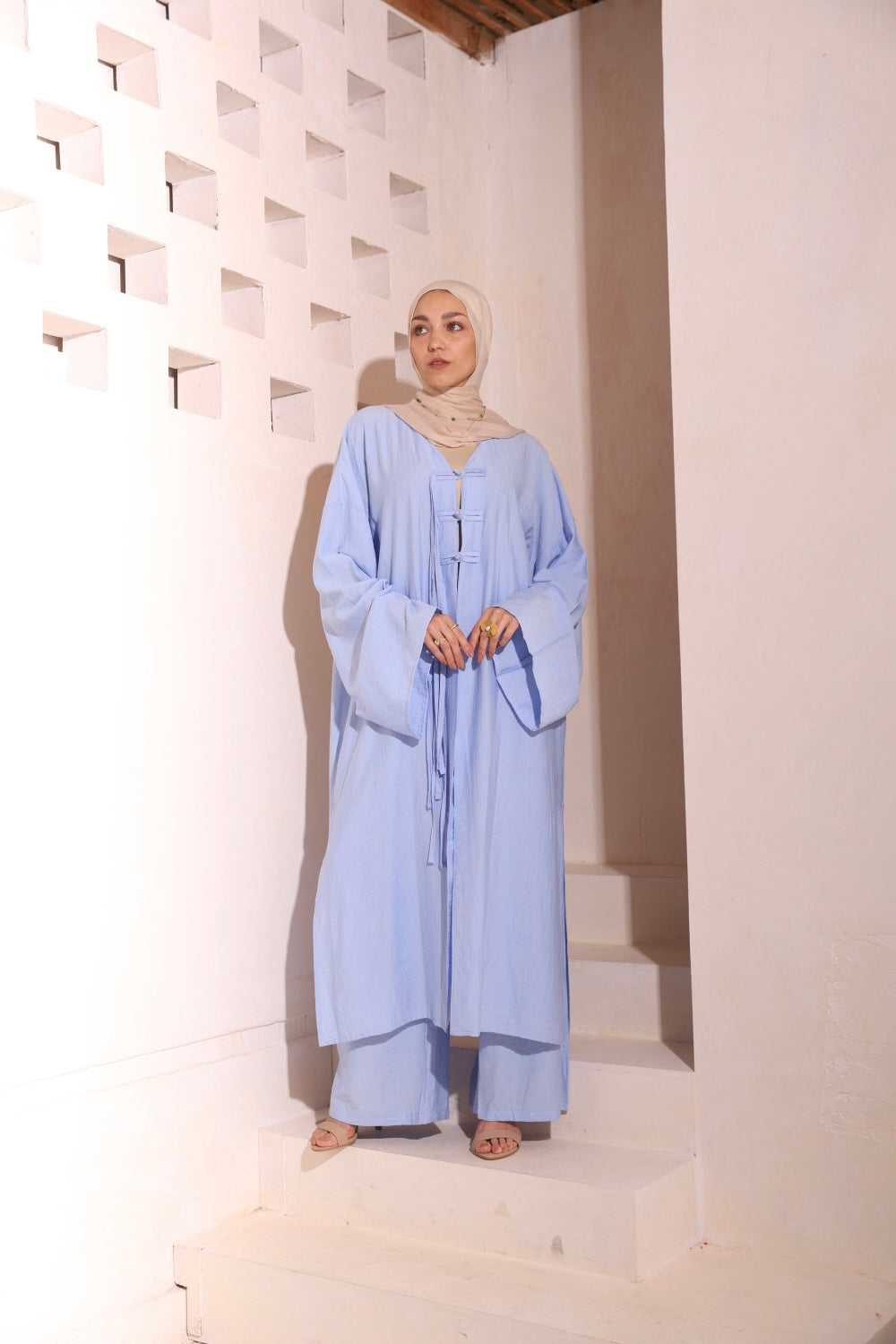 Blue High Low Set