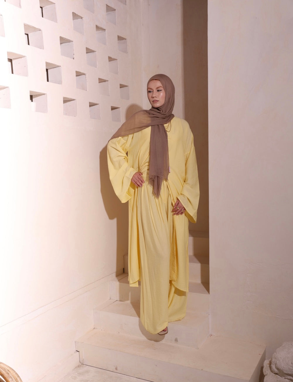 Yellow High Low Pants