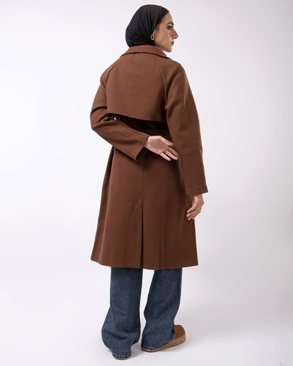 Chocolate brown coat