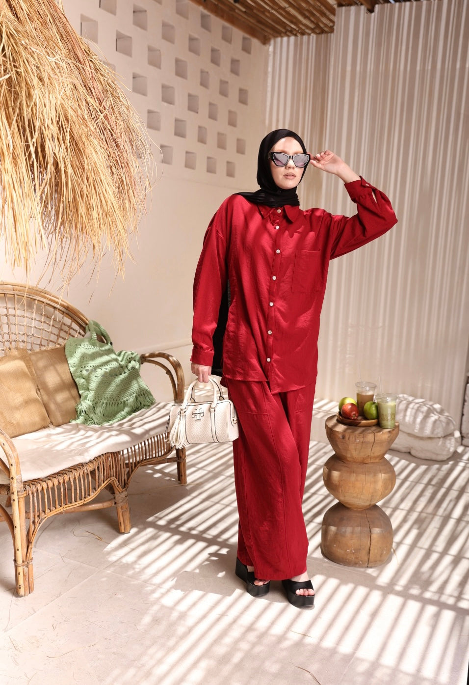 Burgundy Bubo Set