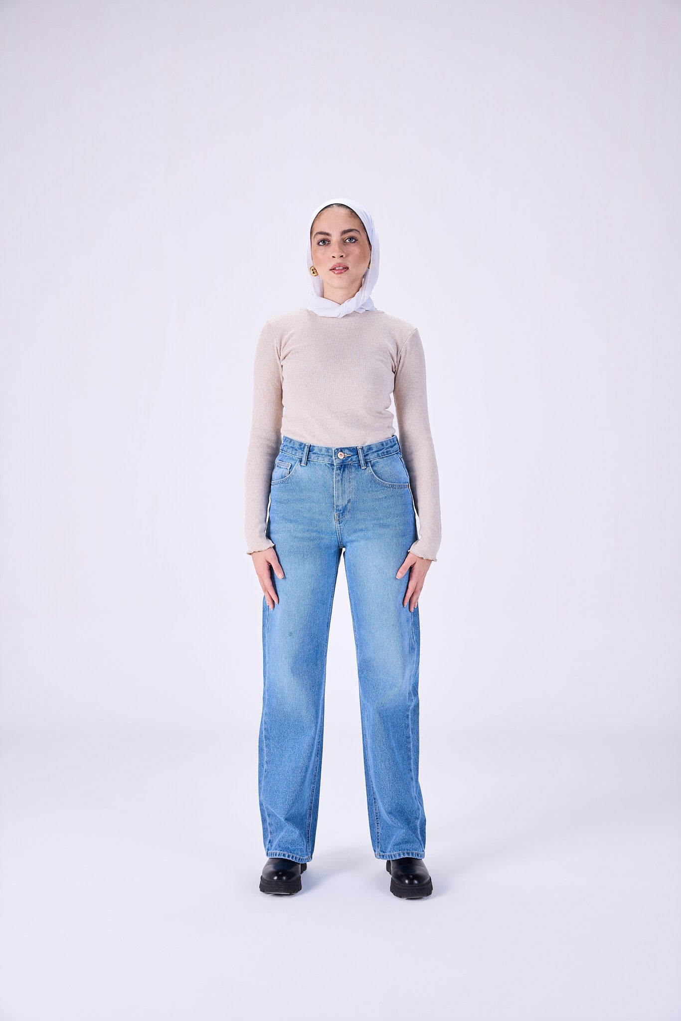 Straight leg jeans