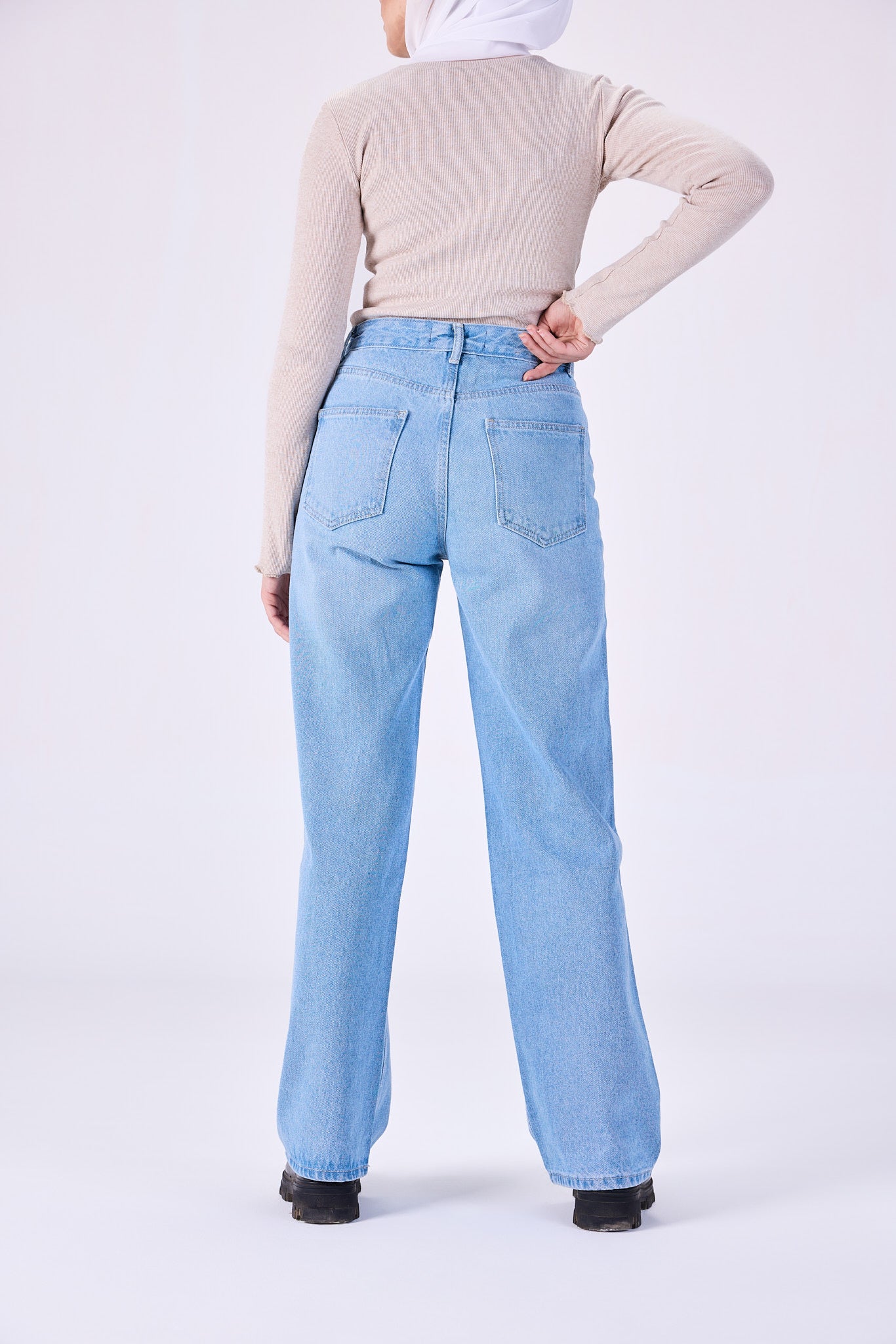 Straight leg jeans