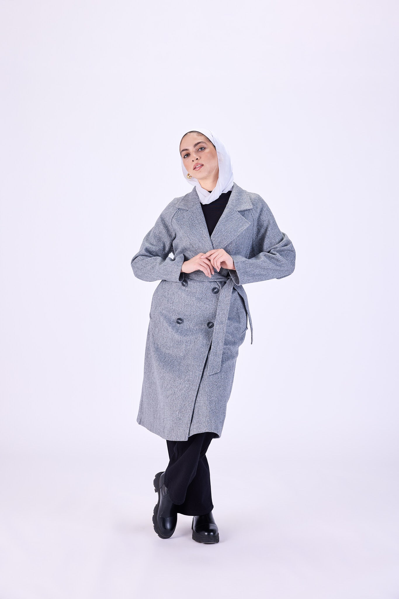 Gray coat