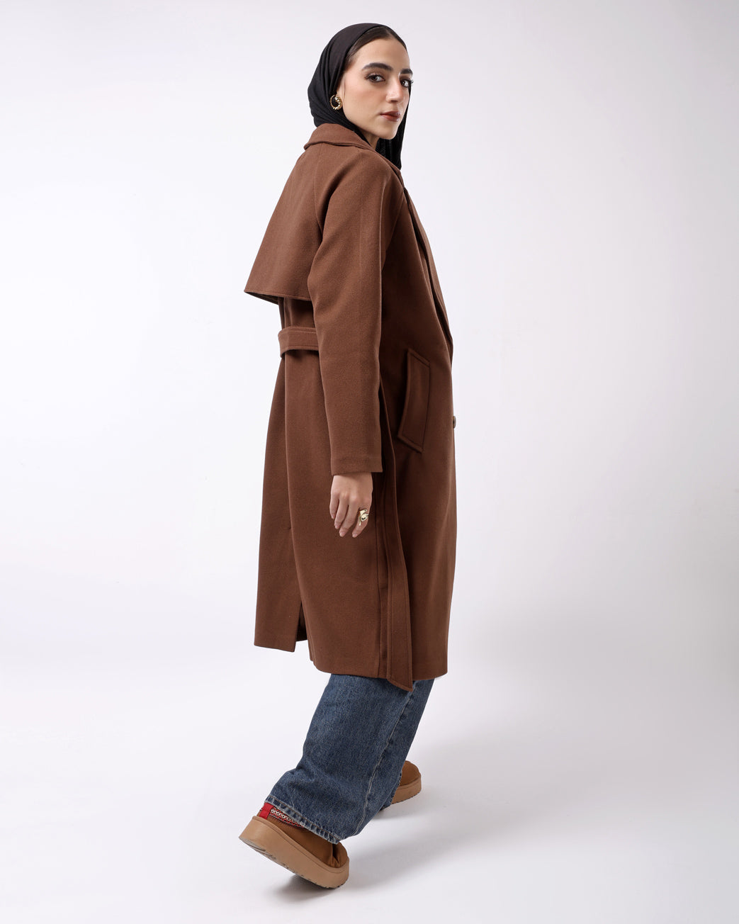Chocolate brown coat