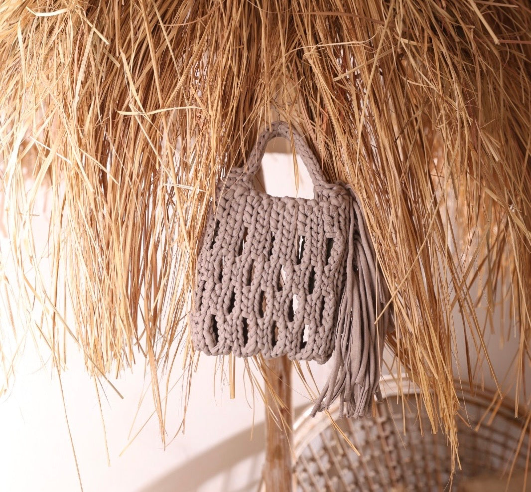 Beige Bloom – Hand made Bag