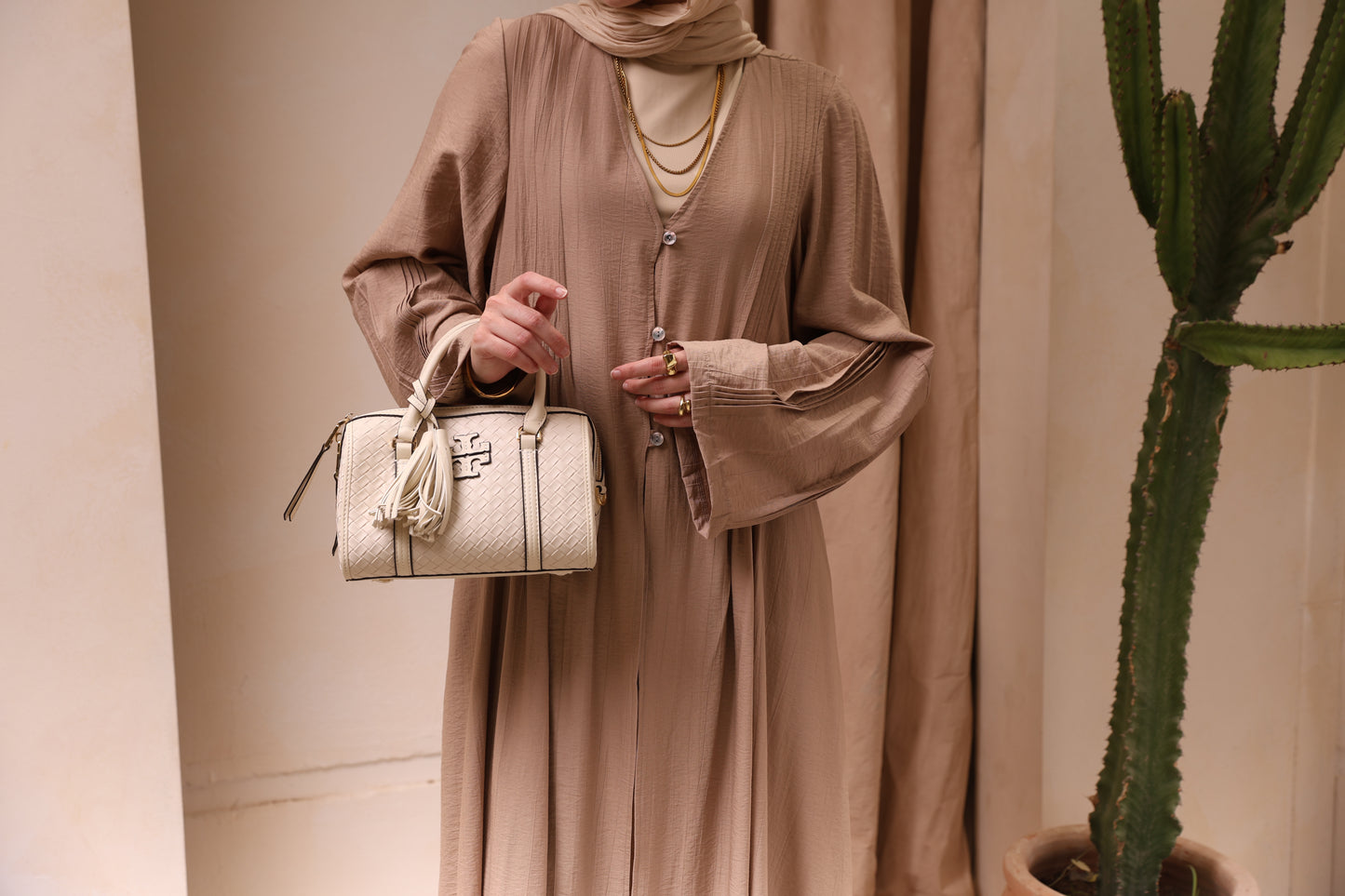 Beige Dress