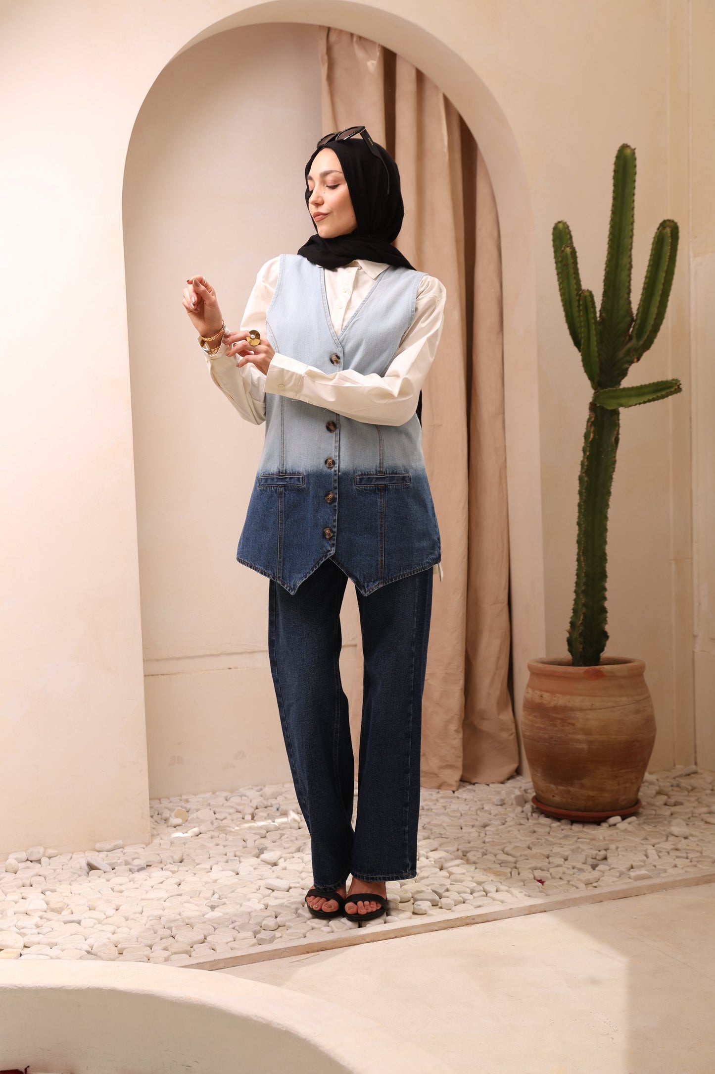 Straight leg jeans