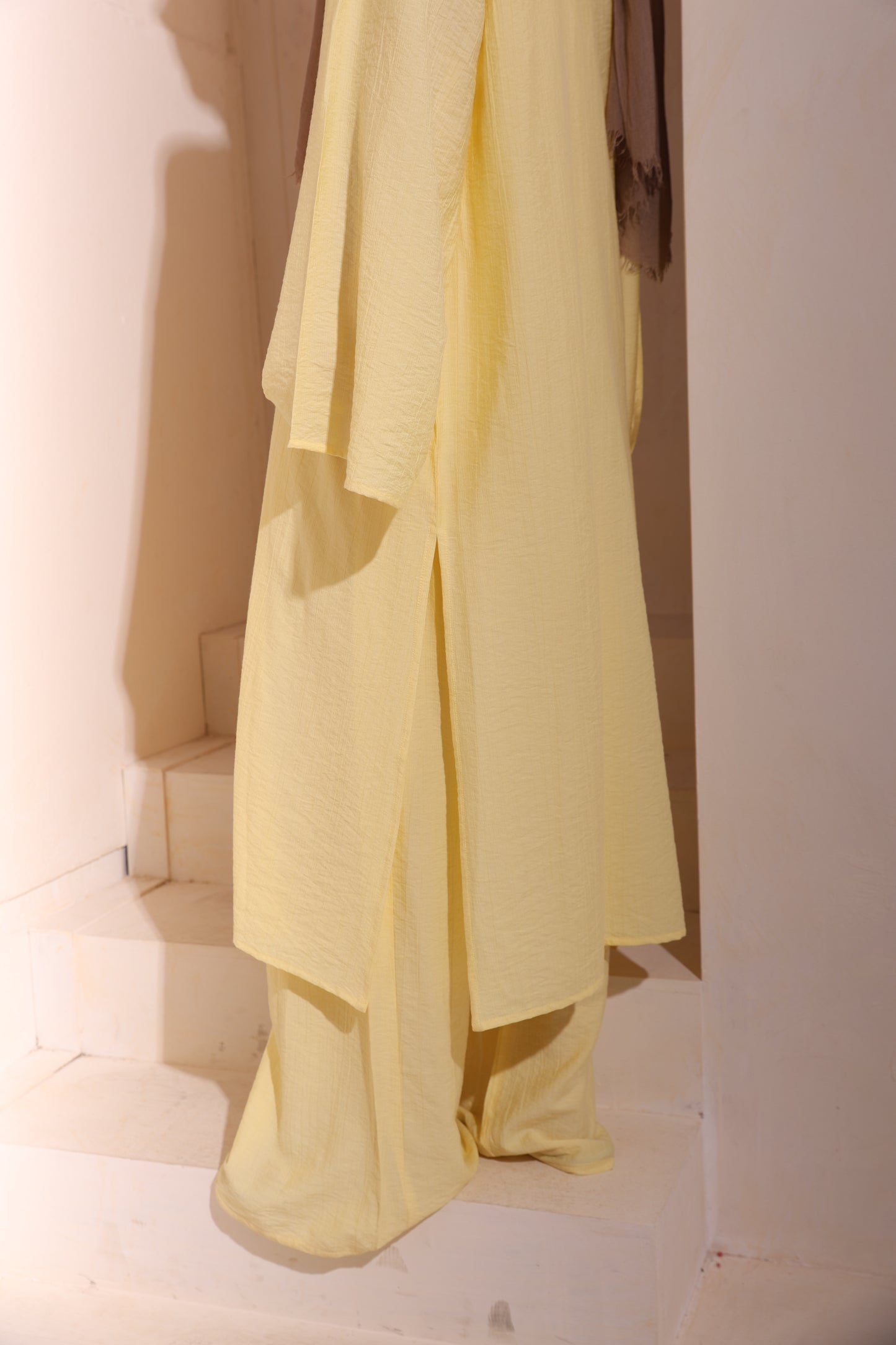 Yellow High Low Cardigan