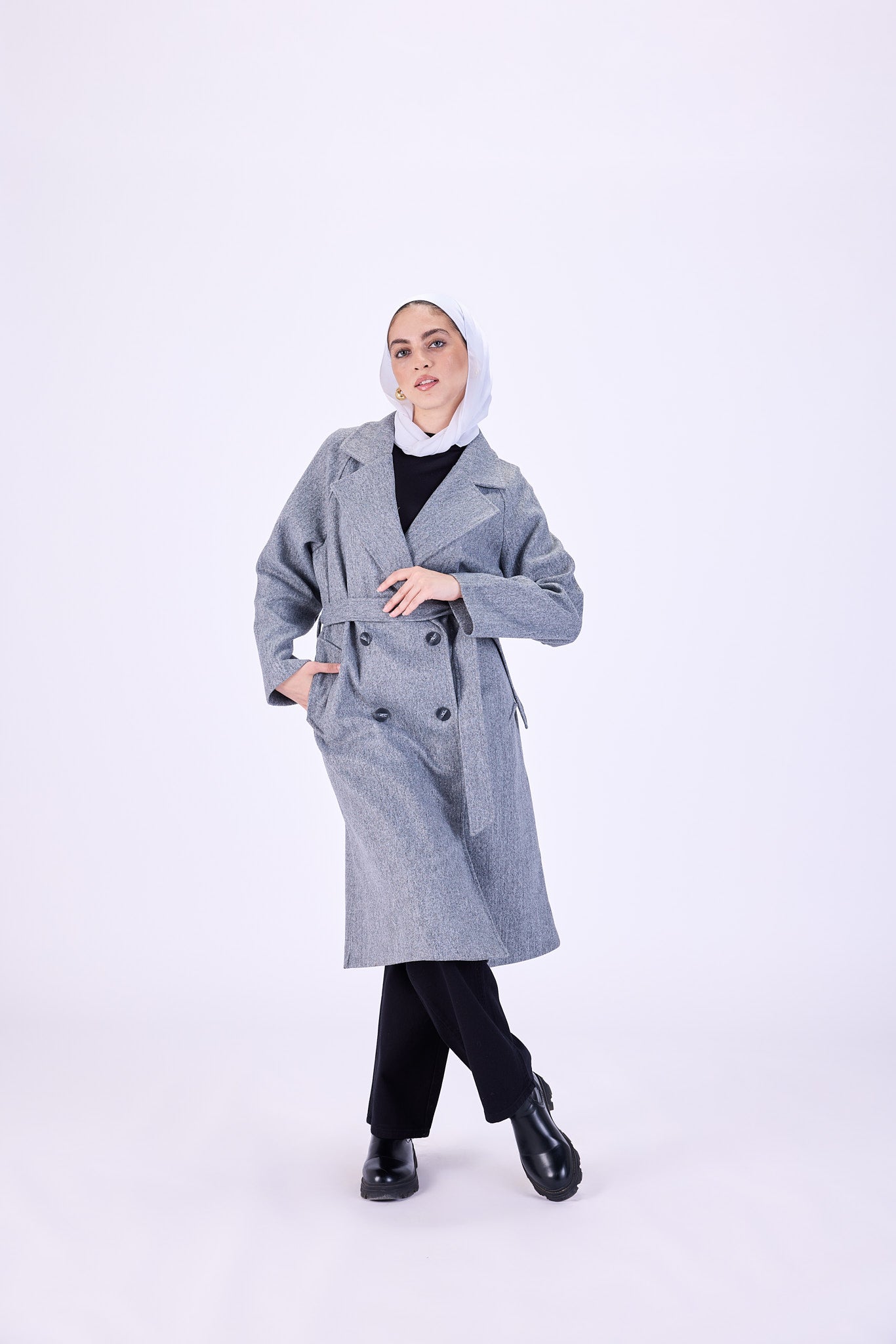 Gray coat