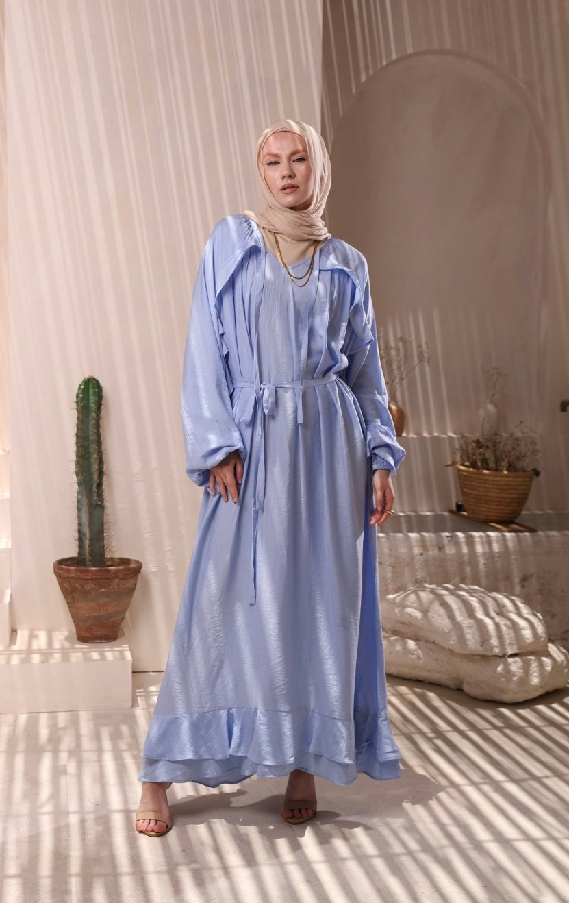 Blue Linen Drees