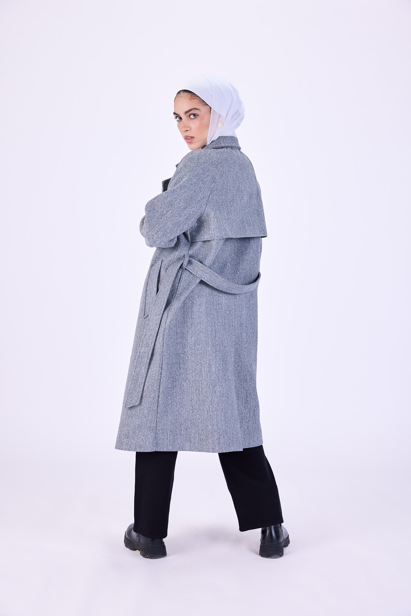 Gray coat