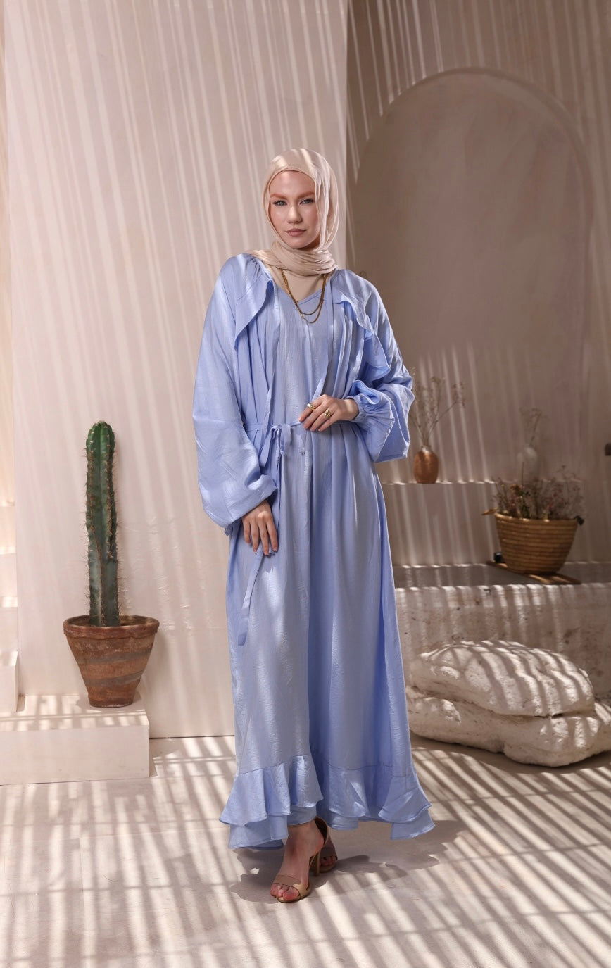 Blue Linen Drees
