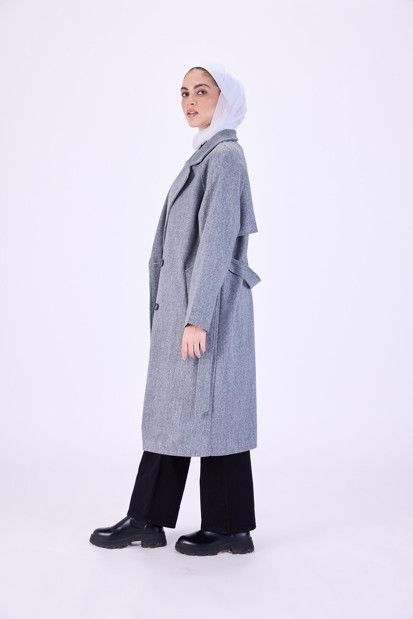 Gray coat