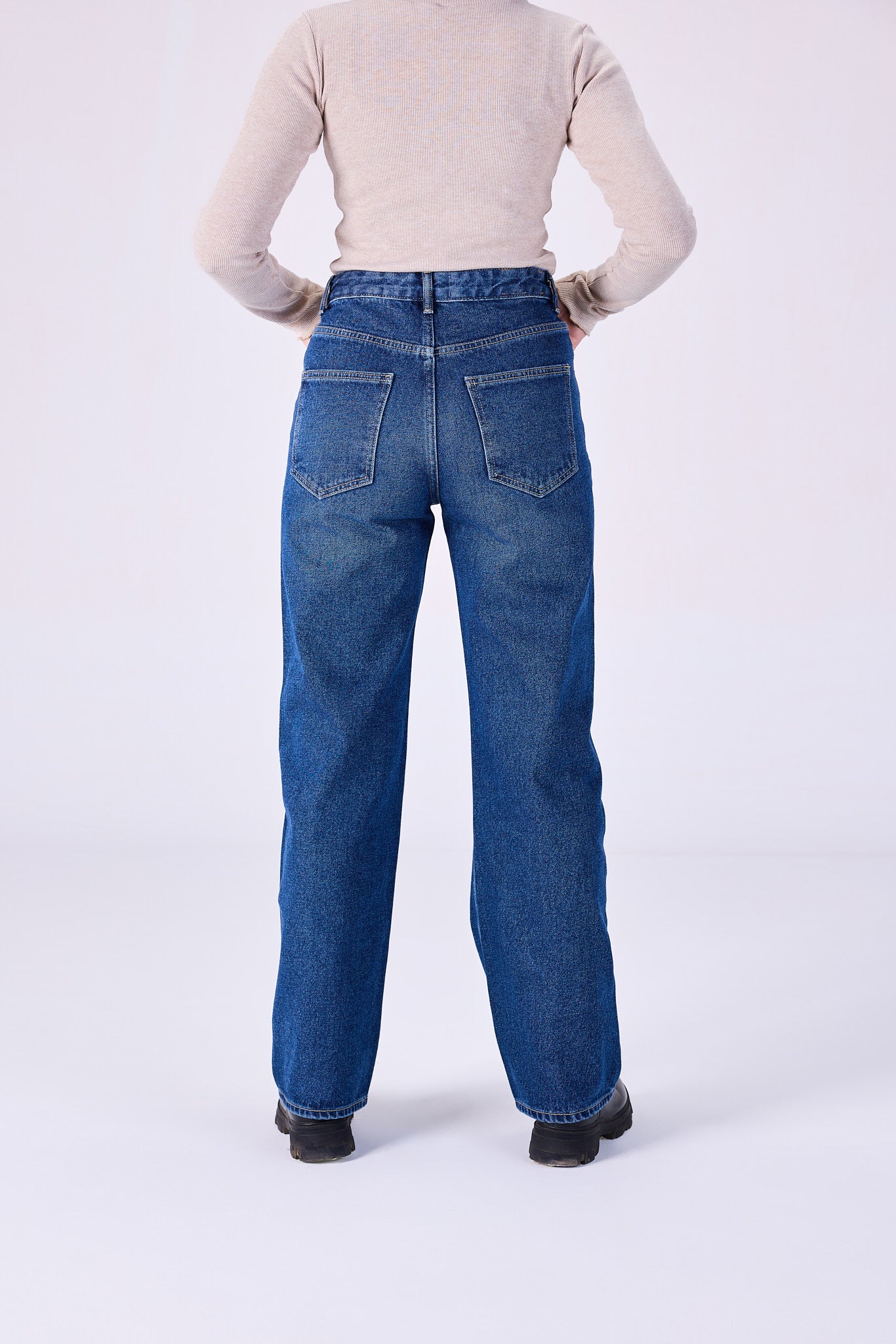 Straight leg jeans