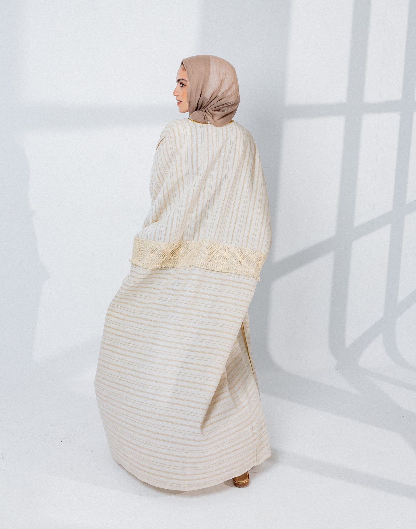 Linen Striped Kaftan