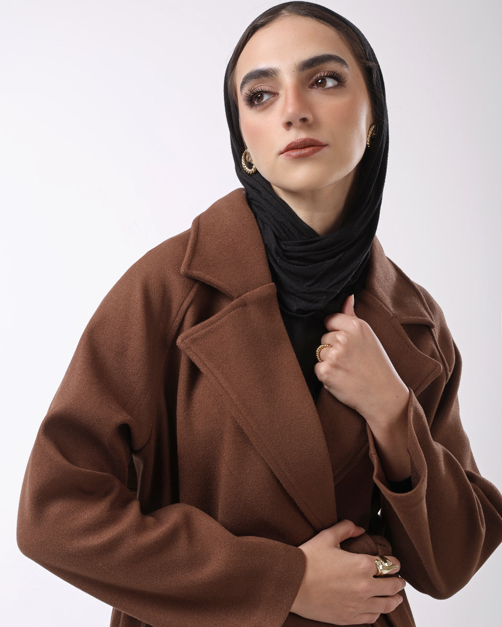 Chocolate brown coat