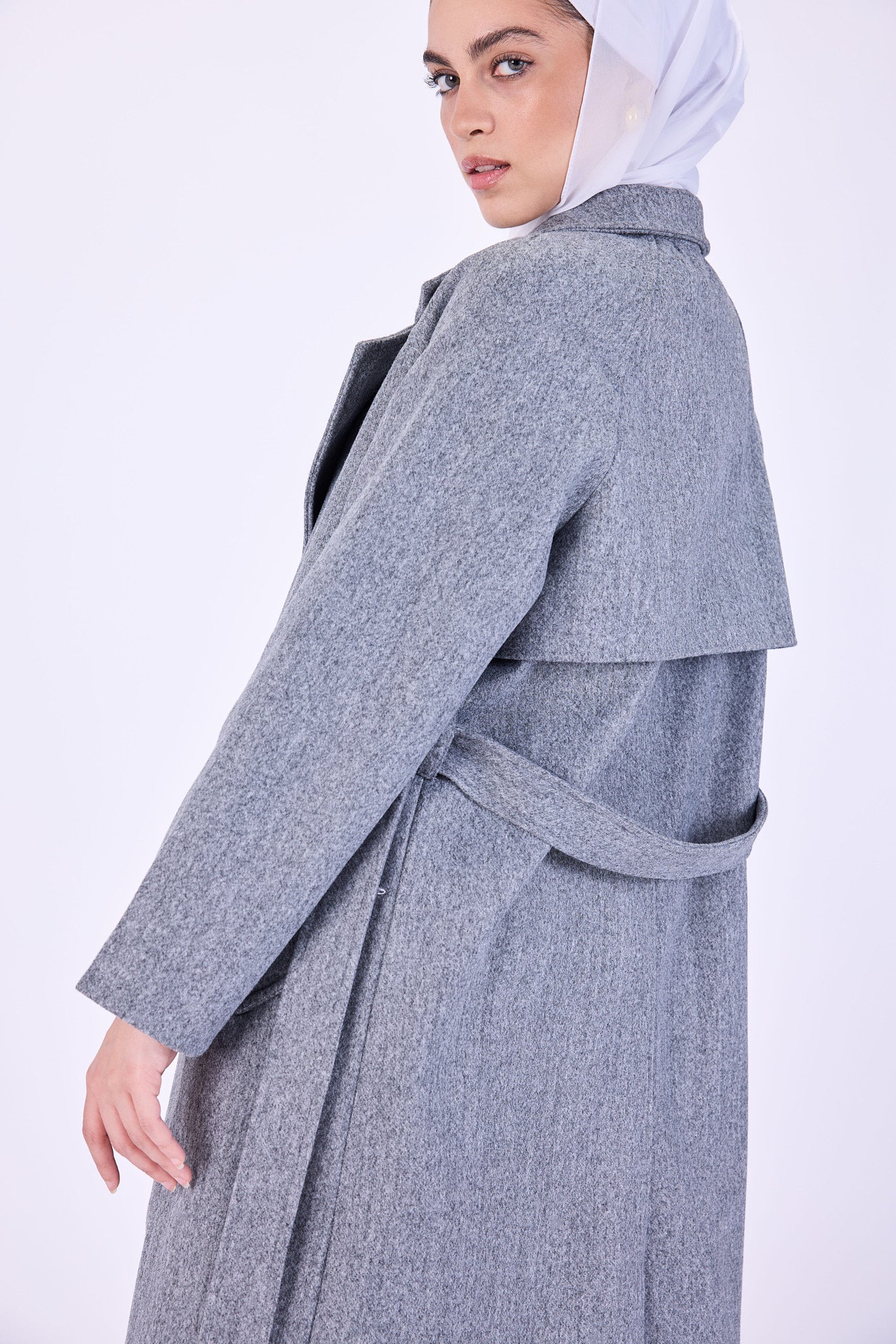 Gray coat