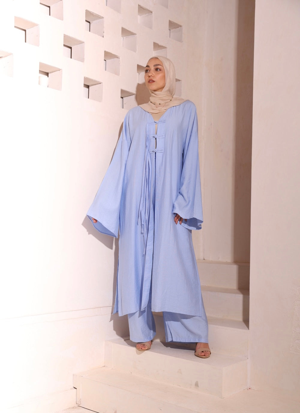 Blue High Low Set
