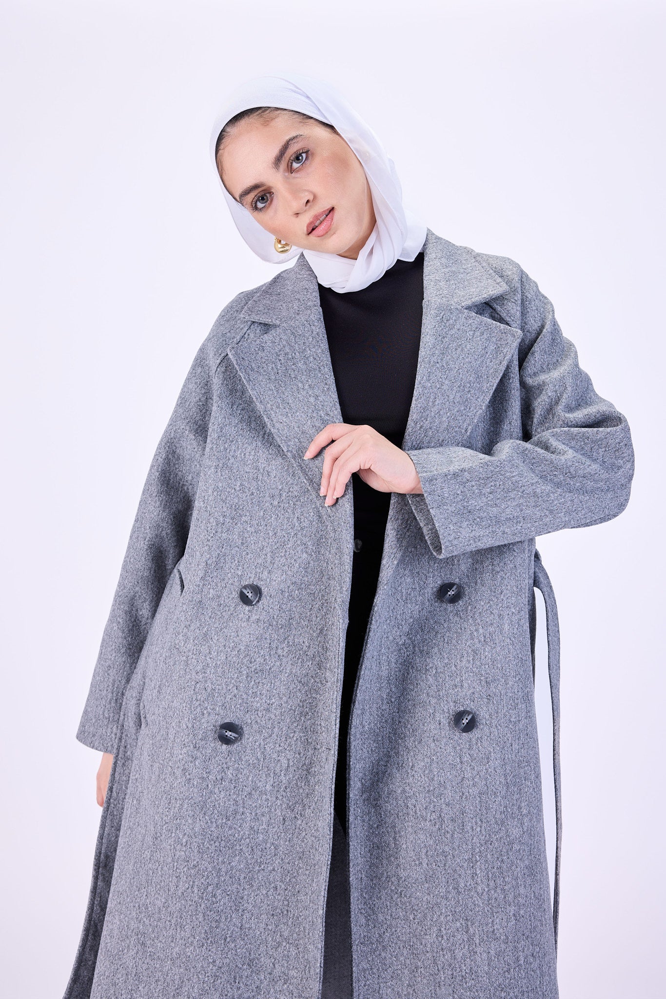 Gray coat