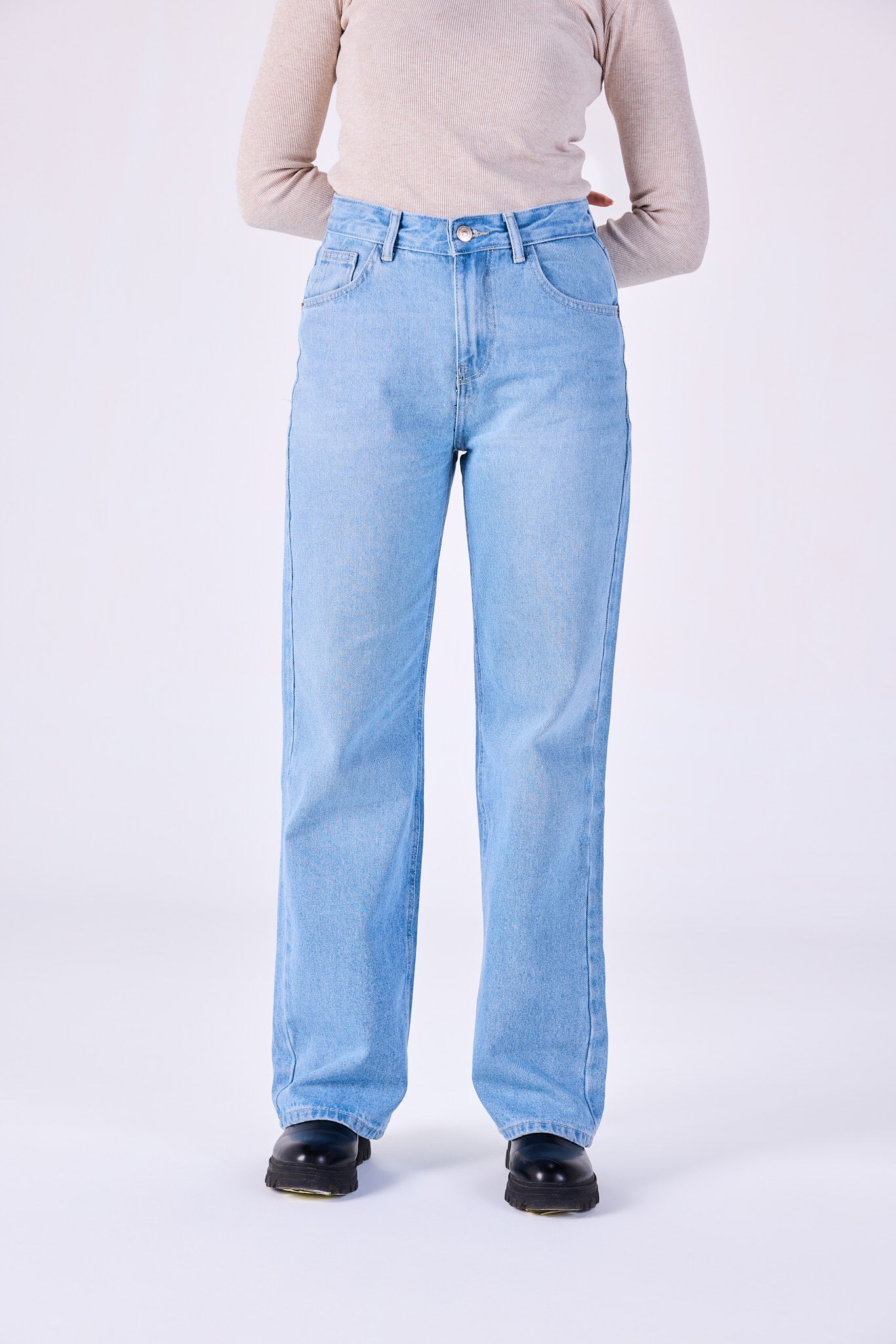 Straight leg jeans