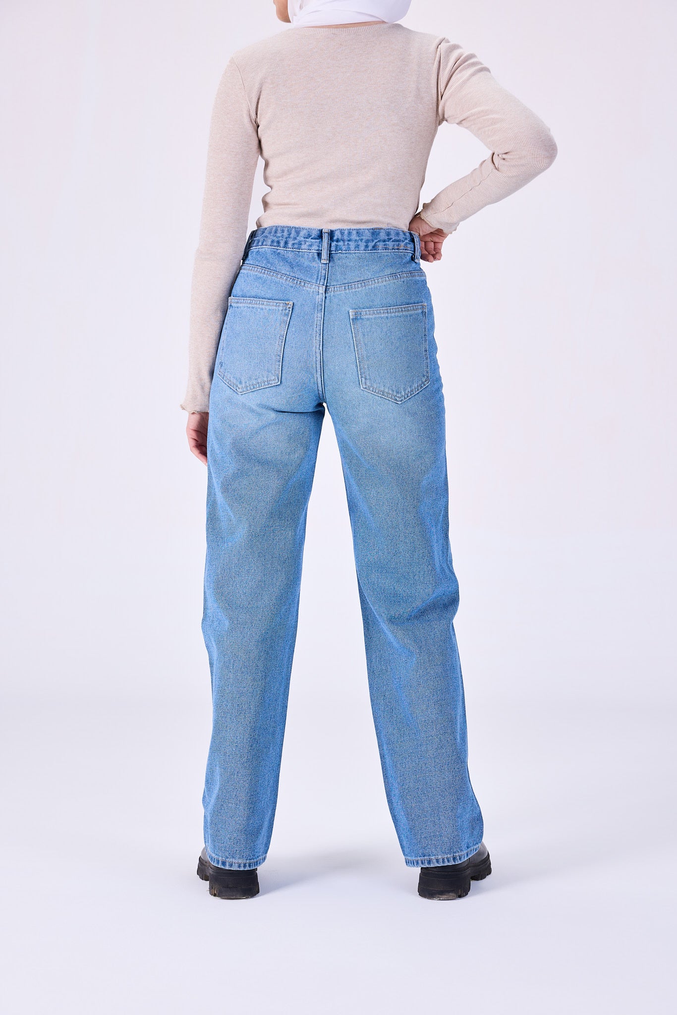 Straight leg jeans