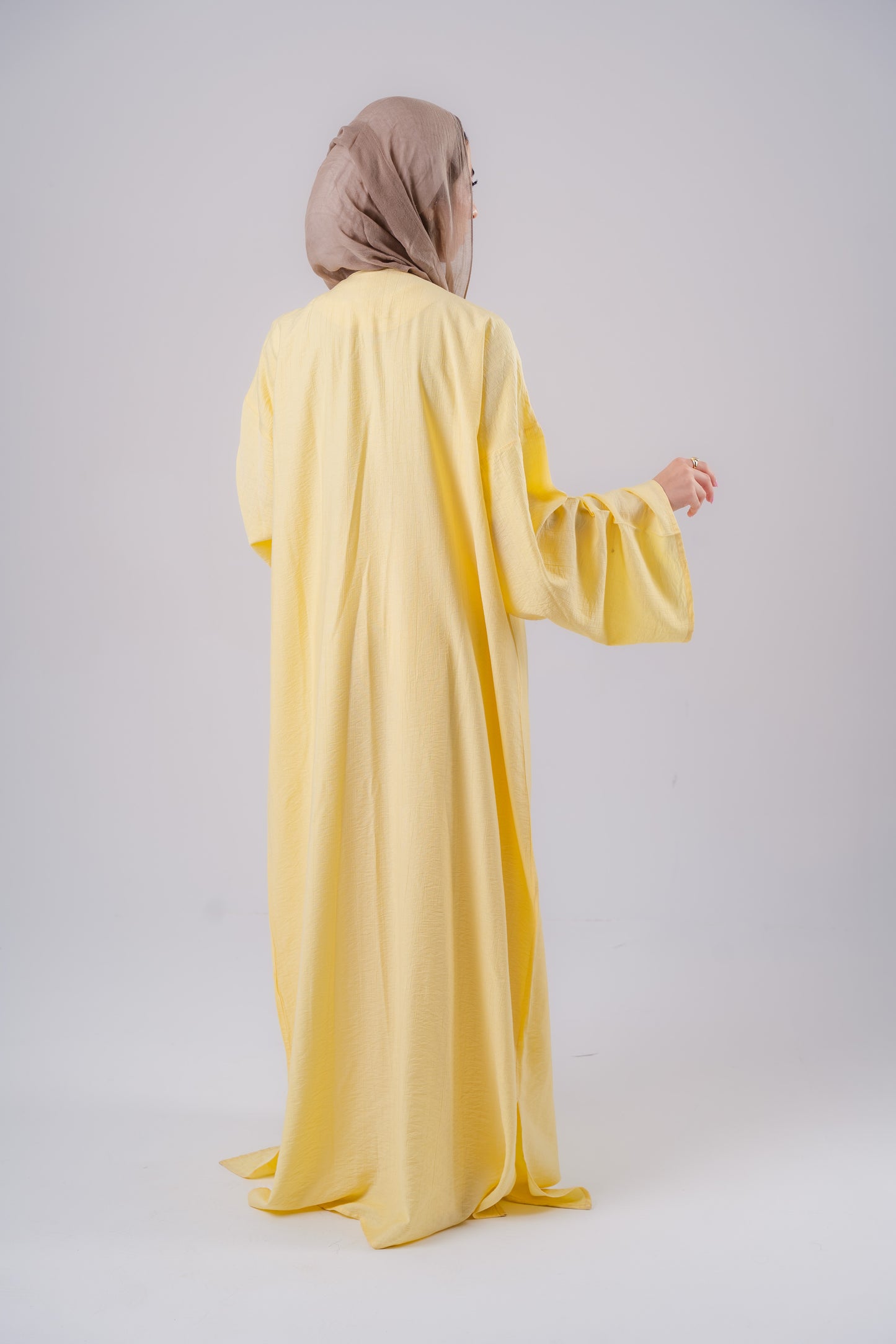 Yellow High Low Cardigan