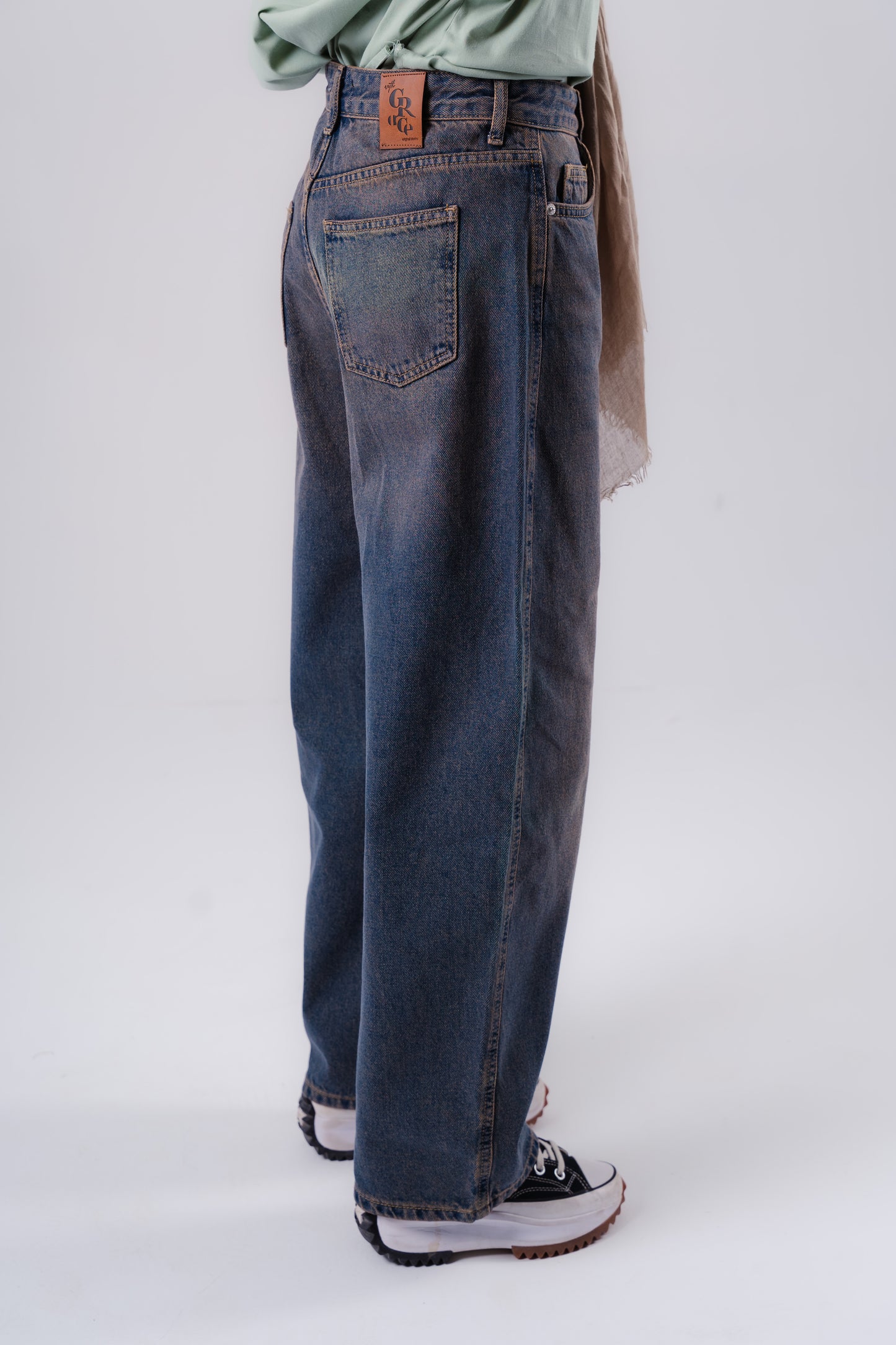 Balloon Denim Pants