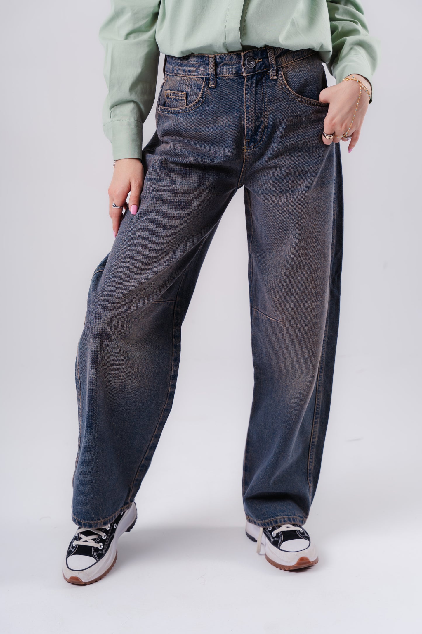 Balloon Denim Pants