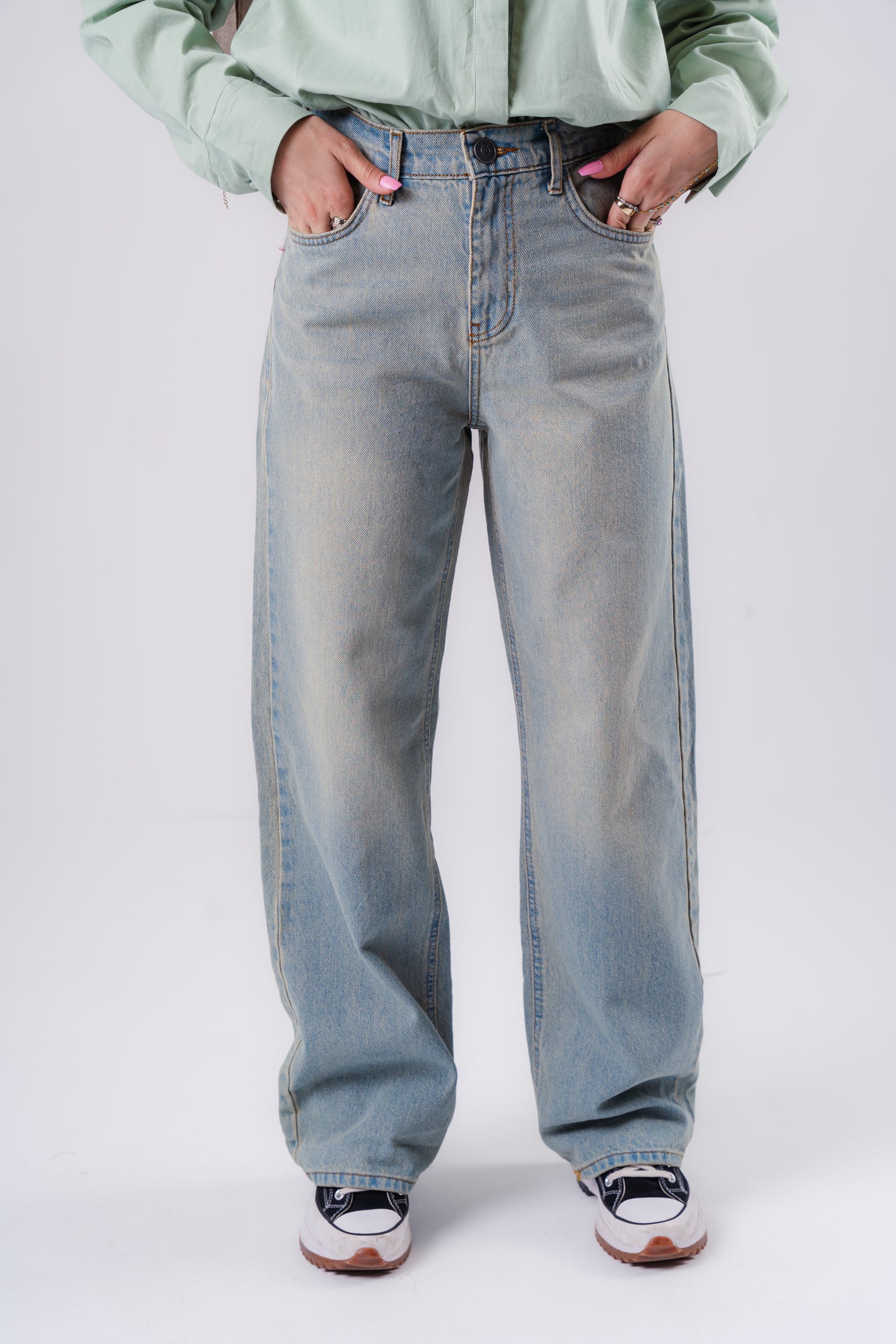 Straight leg jeans