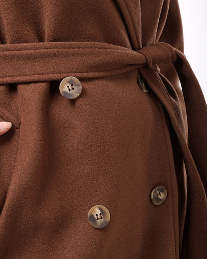 Chocolate brown coat