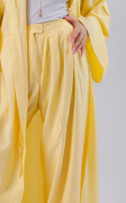 Yellow High Low Pants