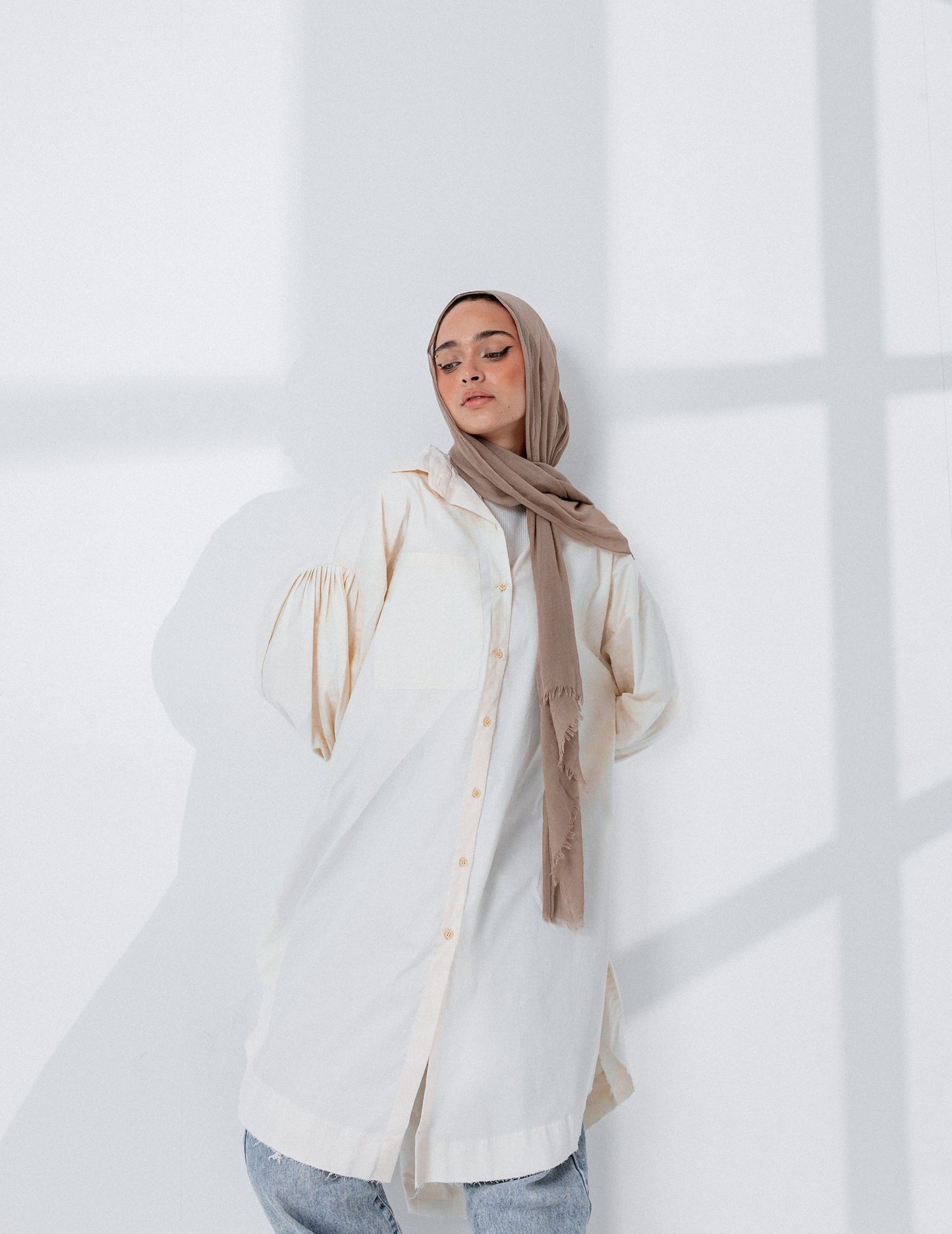 Cotton poplin shirt