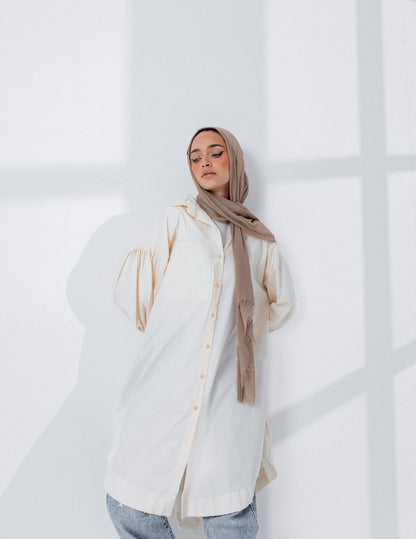 Cotton poplin shirt