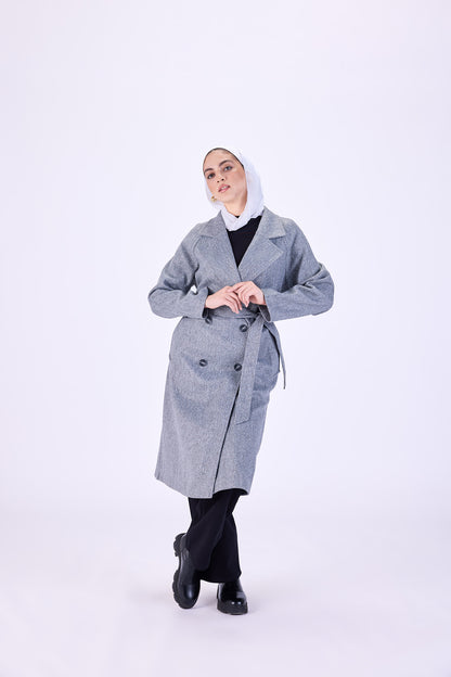 Gray coat