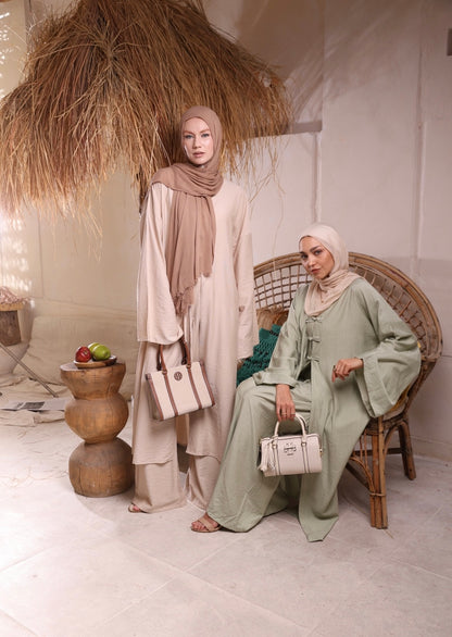 Beige High Low Set