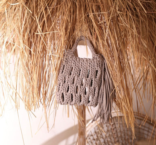 Beige Bloom – Hand made Bag