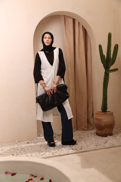 Linen Long Vest