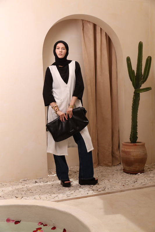 Linen Long Vest