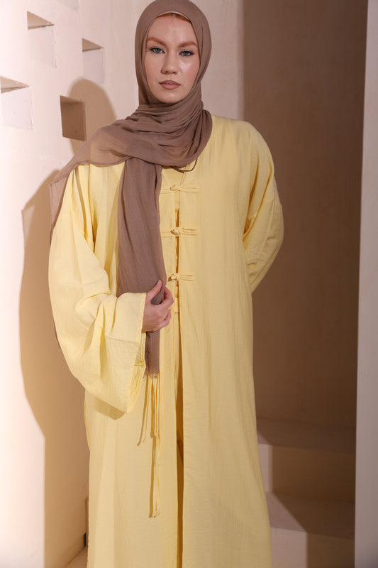 Yellow High Low Cardigan