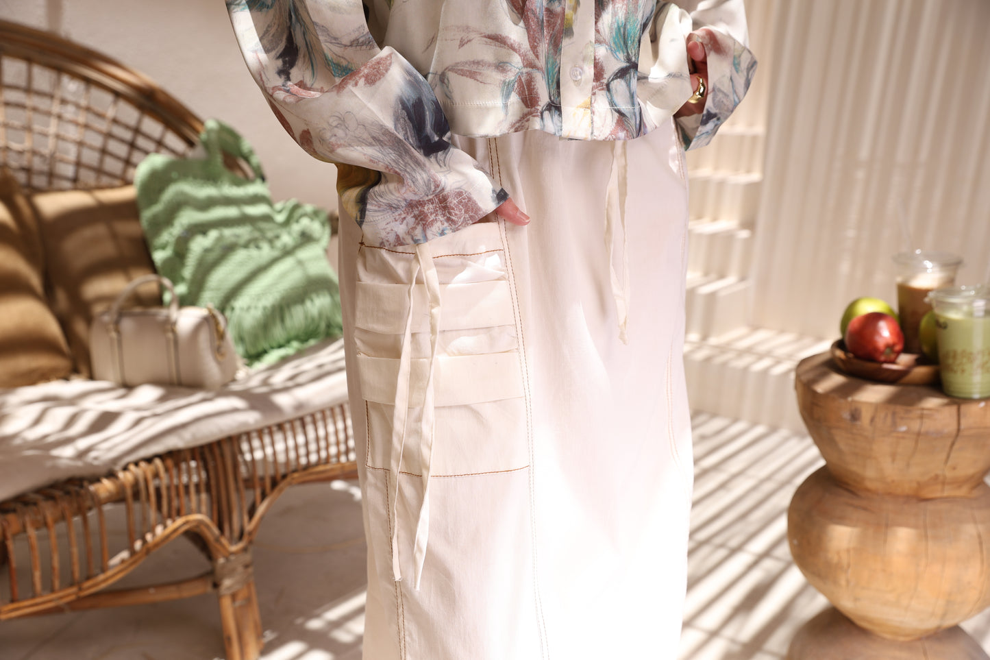 Off White Skirt