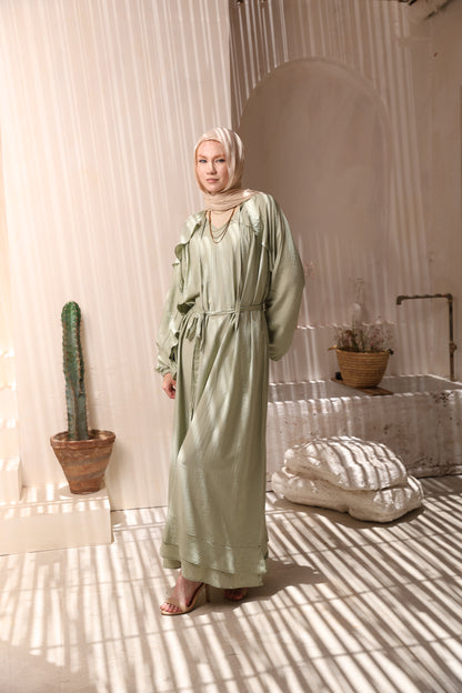 Mint Linen Drees