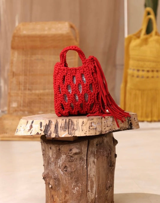 Red Bloom – Hand made Bag