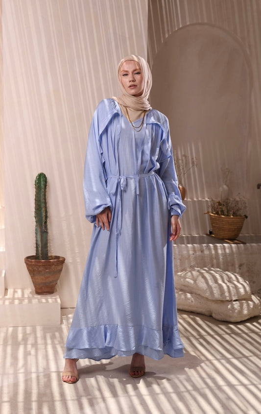 Blue Linen Drees