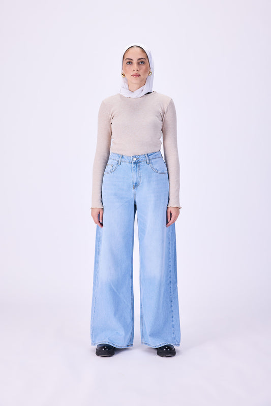 Wide leg jeans