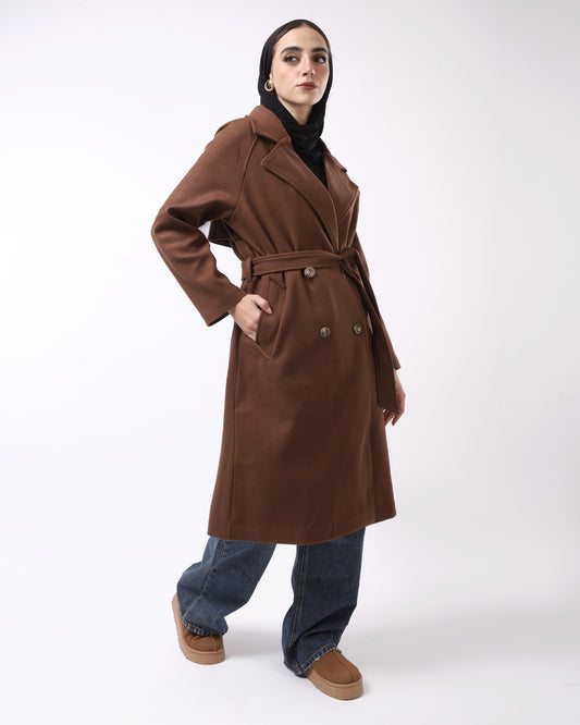 Chocolate brown coat