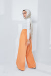 Peach fuzz tailored pants