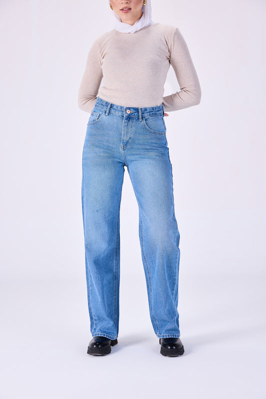 Straight leg jeans