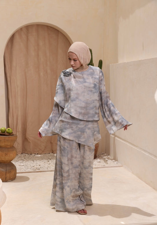 Light Blue orga blouse