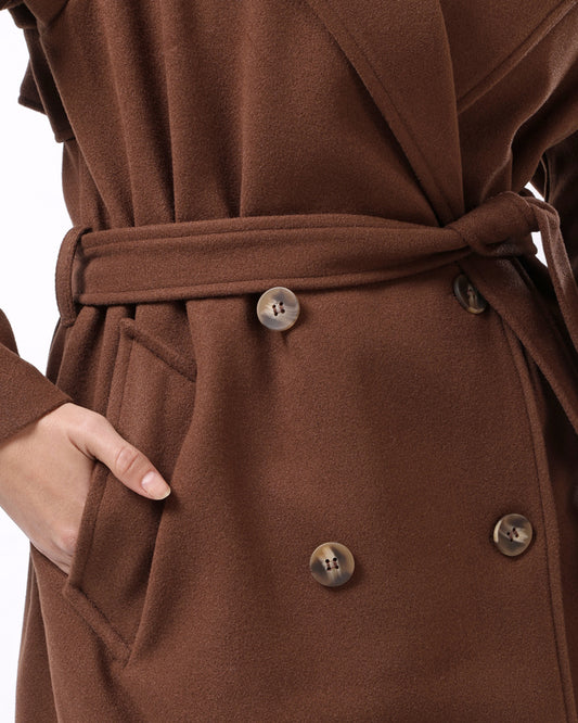 Chocolate brown coat