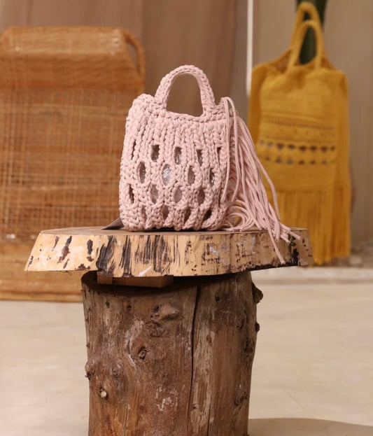 Pink  Bloom – Hand made Bag